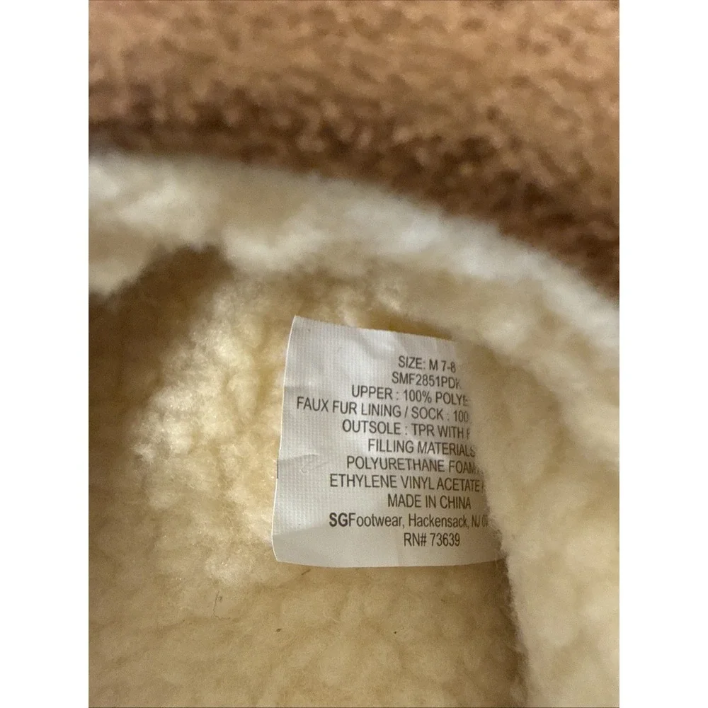 Dockers Dark Tan Memory Foam Men's Size 7-8‎ Slippers